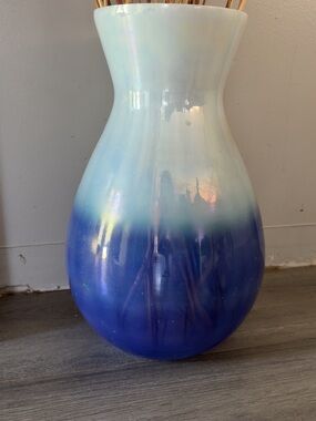 Blue Ombre Ceramic Vase - Home Accents Decor